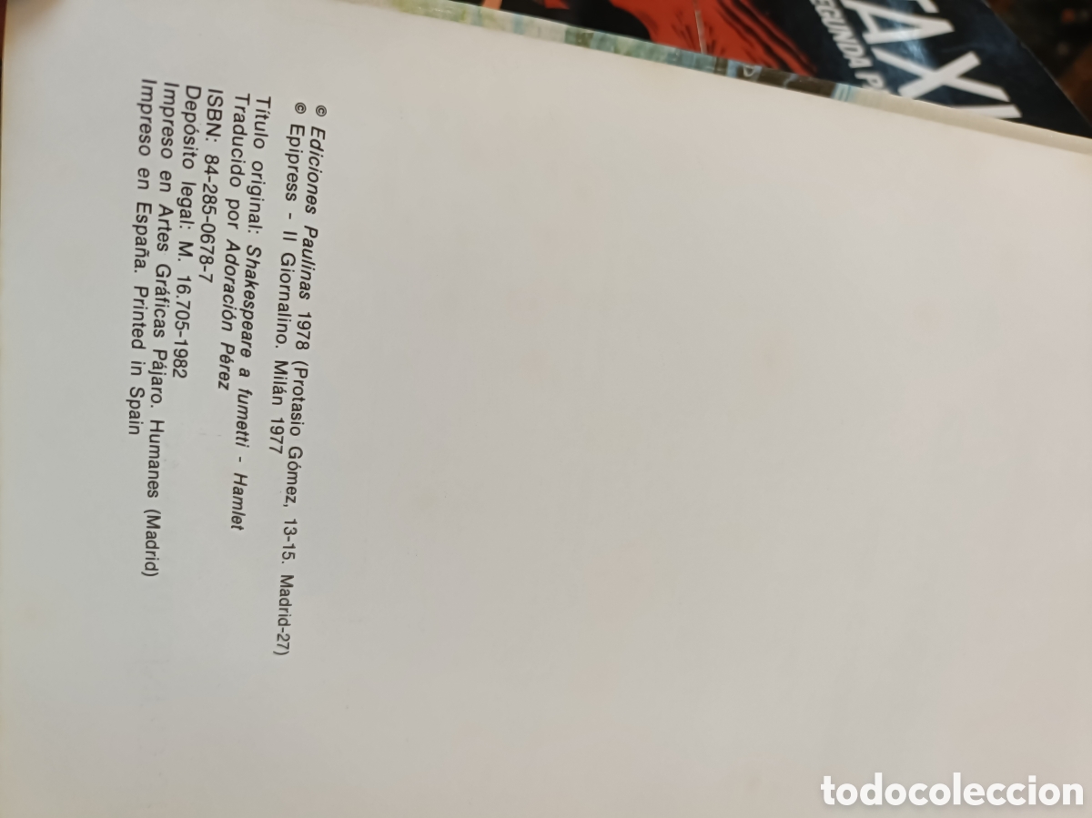 C&oacute;mics: SHAKESPEARE EN COMICS. HAMLET,PAULINA,1978. - Foto 6