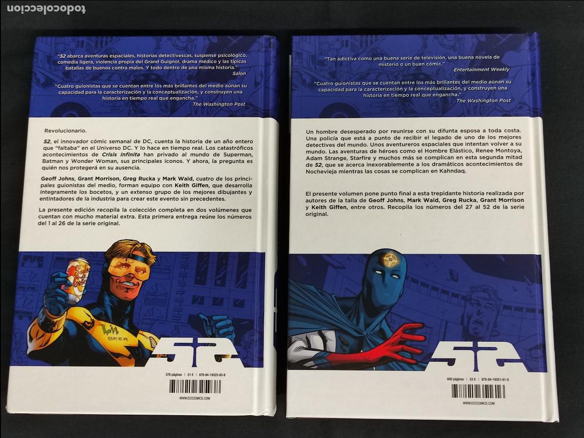 C&oacute;mics: COLECCION COMPLETA EN 2 TOMOS - 52 CINCUENTA Y DOS - - GEOFF JOHNS - GRANT MORRISON - ECC - - Foto 2
