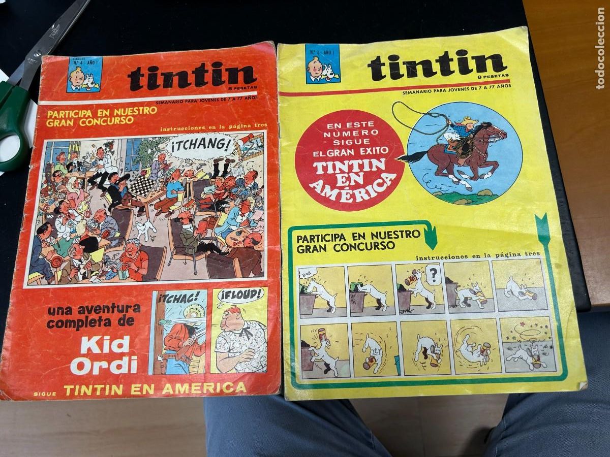 C&oacute;mics: TINTIN SEMANARIO N&ordm; 3 Y 4 ERESERVADOS