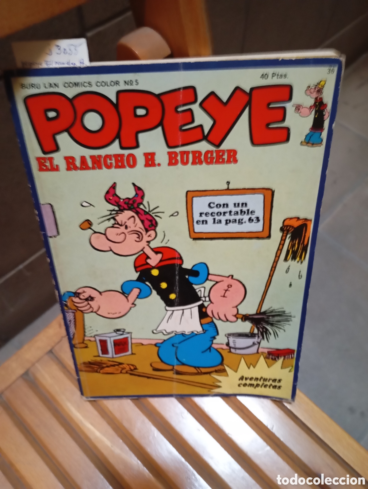 C&oacute;mics: Popeye,el rancho h.burger.con hoja de recortes - Foto 1