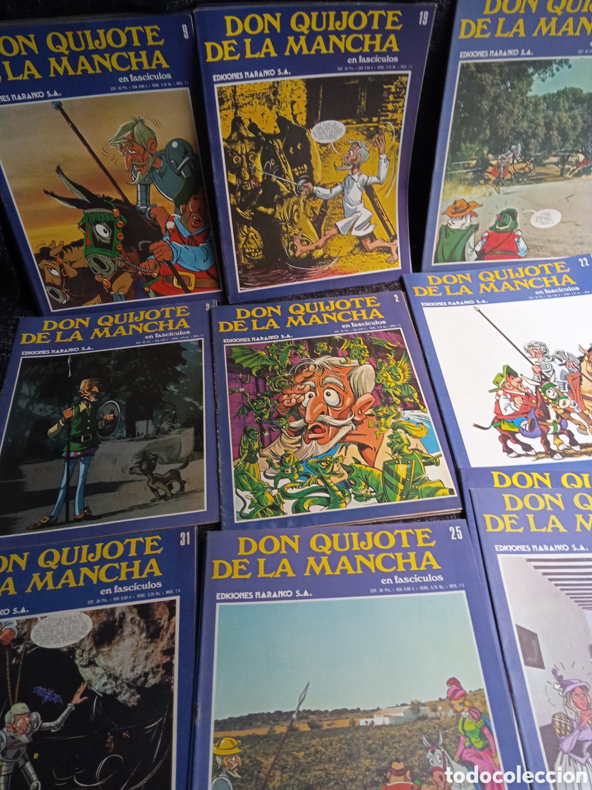 C&oacute;mics: DON QUIJOTE DE LA MANCHA LOTE DE 31 FASCICULOS -ED. EDICIONES NARANCO - EN COMIC N&ordm; 1 AL 31