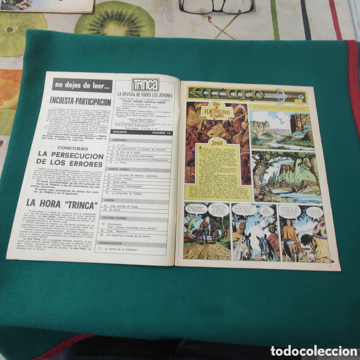 C&oacute;mics: TRINCA NUM. 12 EL CID. Muy bien estado - Foto 3