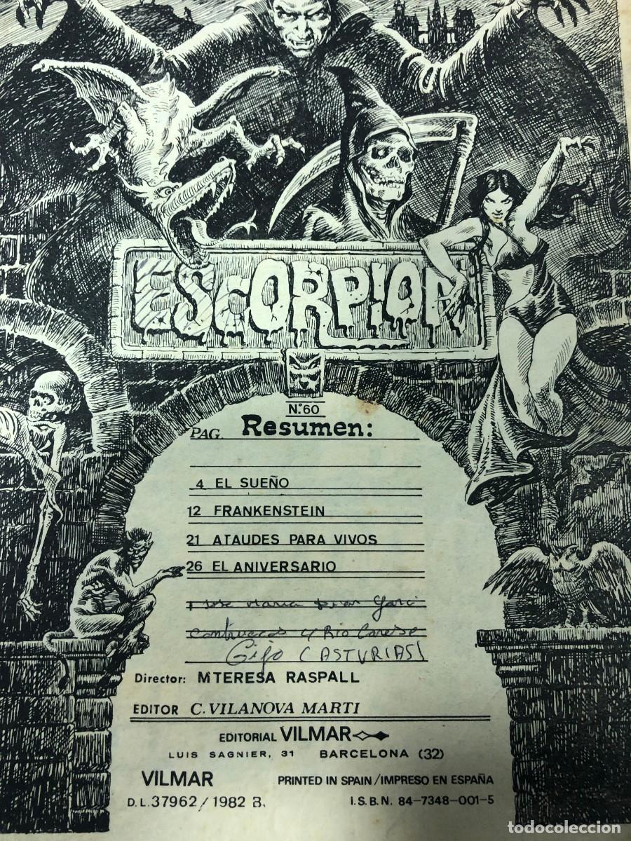 C&oacute;mics: Comic 1982 Vintage, Escorpion, n&ordm; 60 - Foto 6