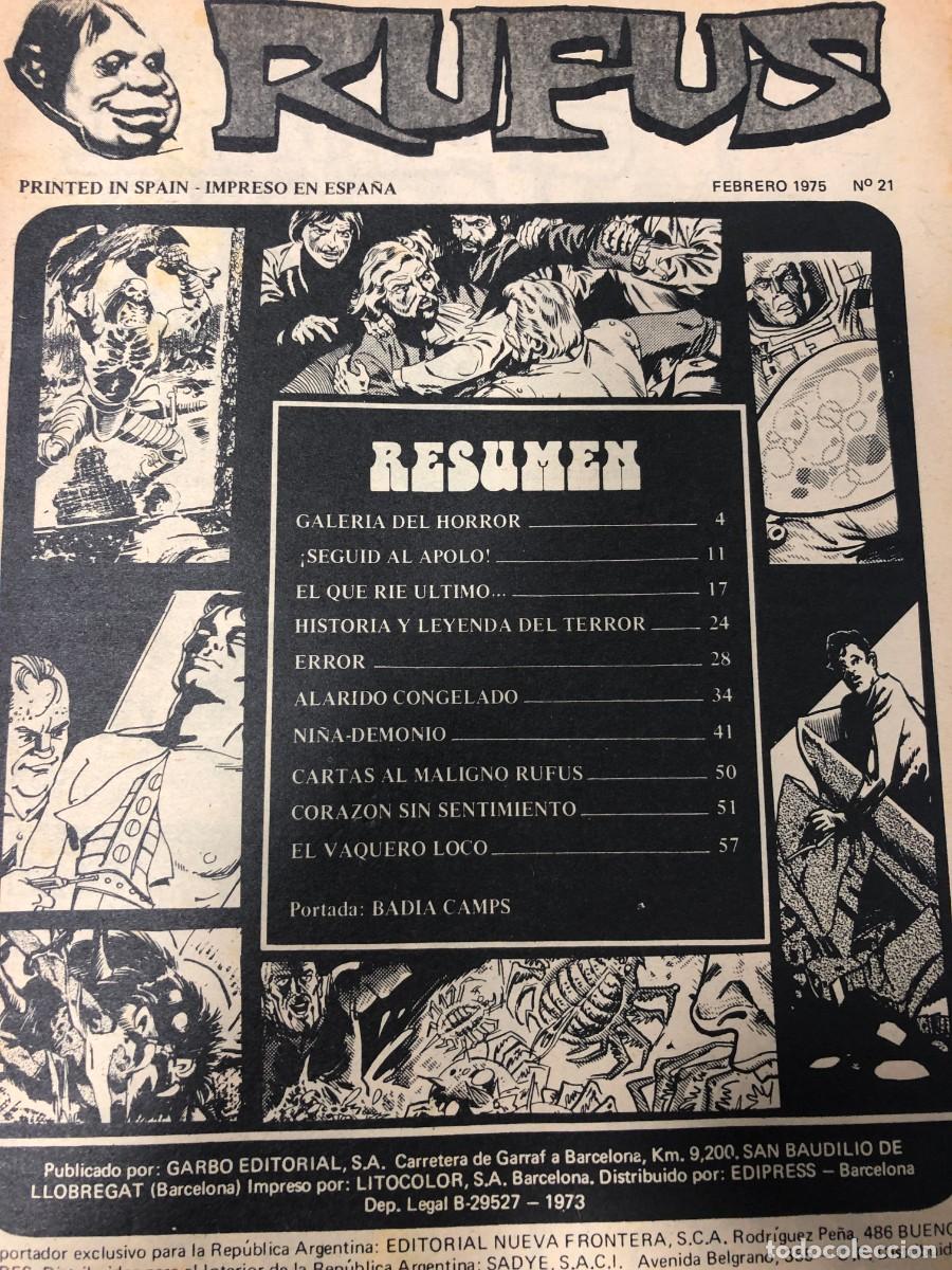 C&oacute;mics: Comic Vintage Rufus, n&ordm; 21, Febrero 1975 - Foto 2