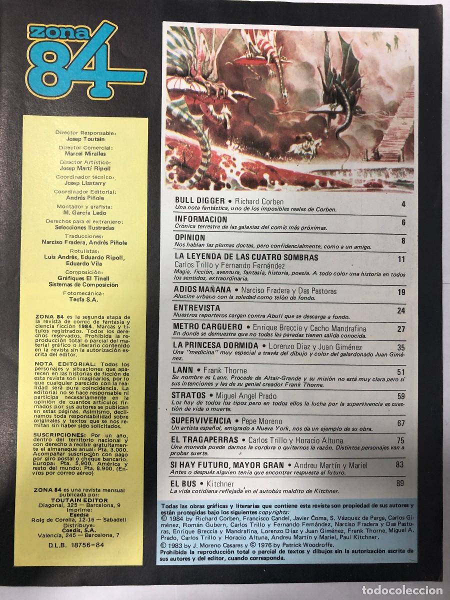 C&oacute;mics: Comic Vintage, Zona 84, n&ordm;1 junio 1984, - Foto 2