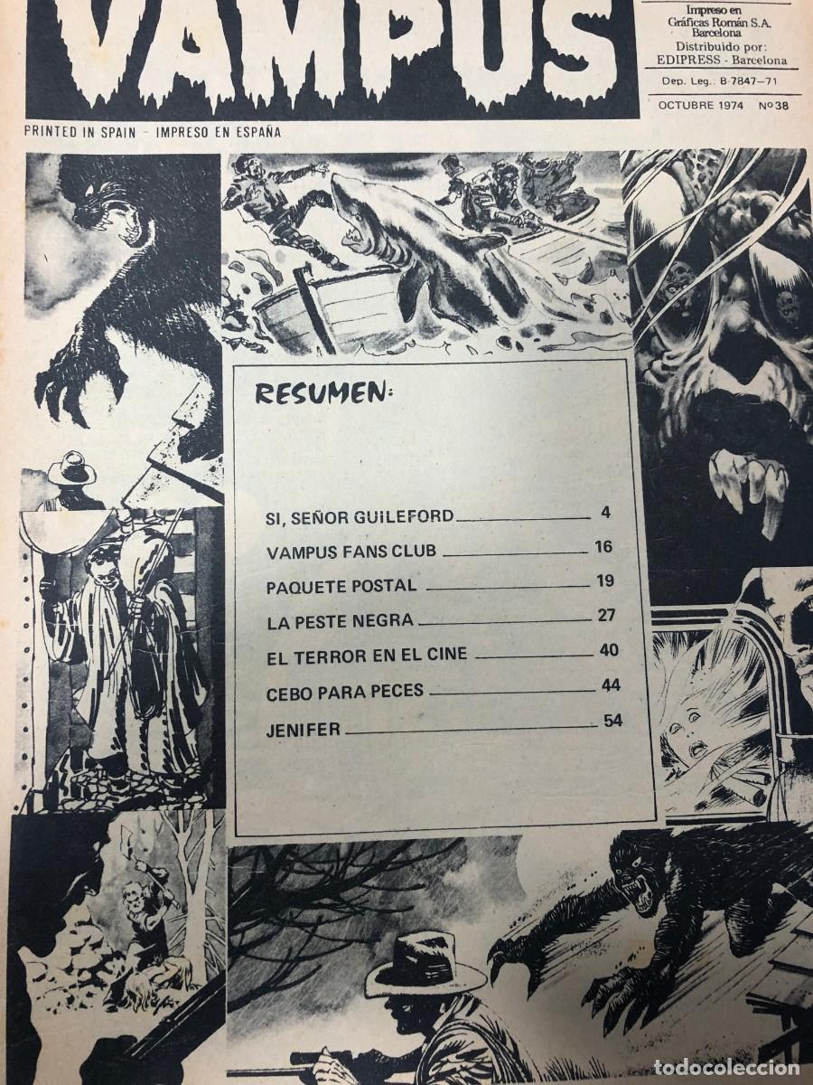 C&oacute;mics: Comic Vintage, Vampus, n&ordm;38, Octubre 1974 - Foto 2