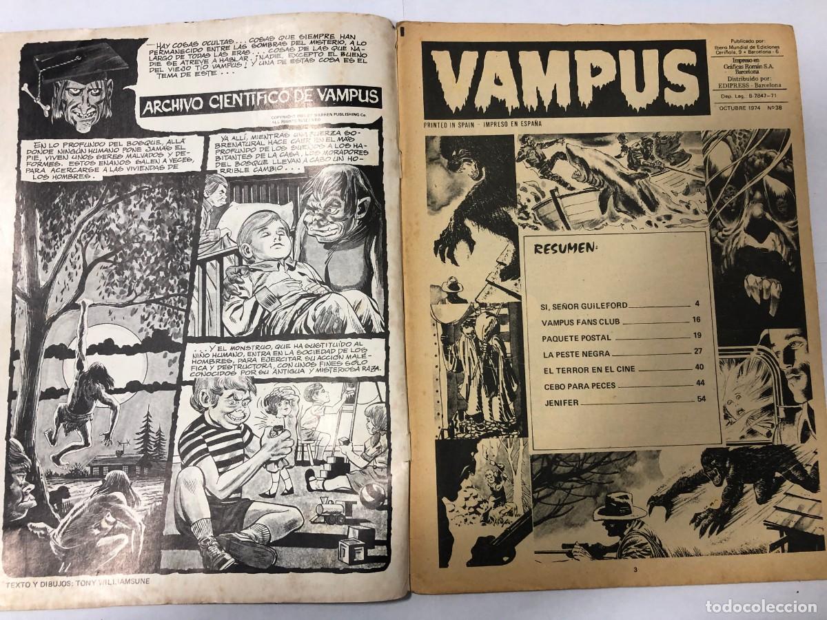 C&oacute;mics: Comic Vintage, Vampus, n&ordm;38, Octubre 1974 - Foto 3