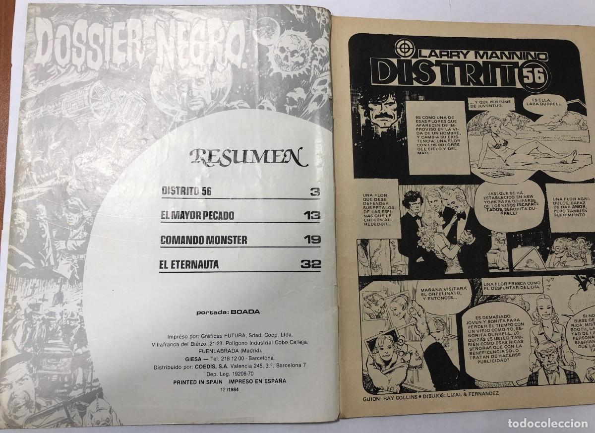 C&oacute;mics: Comic 1970 Vintage, Dosier Negro, n&ordm; 182 A&ntilde;o XV - Foto 2