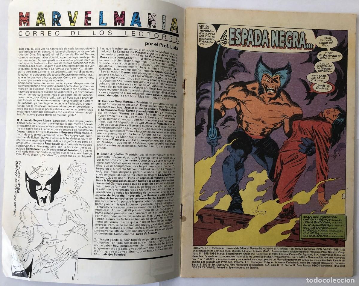 C&oacute;mics: Comic Vintage Lobezno n&ordm; 3 - 1989 - Foto 4