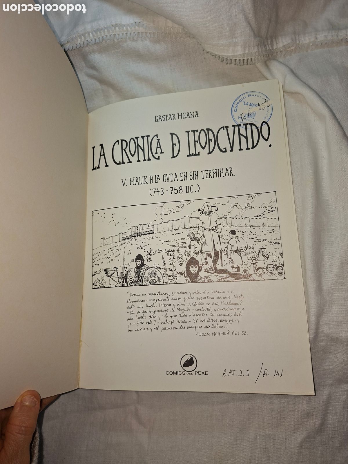 C&oacute;mics: GASPAR MEANA.LA CRONICA DE LEODEGUNDO V.MALIK .COMICS DEL PEXE 1993 - Foto 2