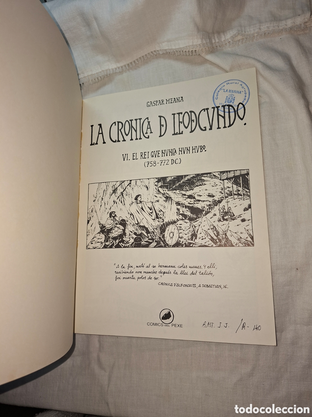 C&oacute;mics: GASPAR MEANA.LA CRONICA DE LEODEGUNDO VI .COMICS DEL PEXE 1993 - Foto 2
