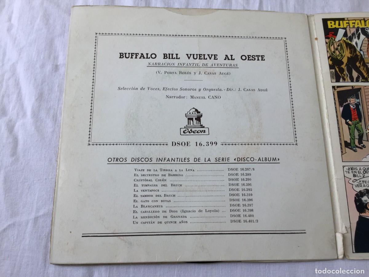 C&oacute;mics: BUFFALO BILL VUELVE AL OESTE - DISCO CON COMIC ODEON DSOE 16.399 A&Ntilde;O 1960 - Foto 2