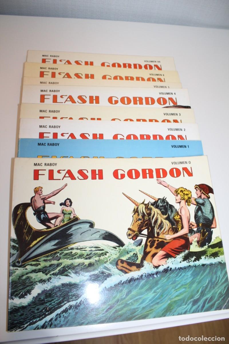 C&oacute;mics: COLECCION DE 8 NUMEROS COMPLETA FLASH GORDON (MAC RABOY) EDICIONES B.O - Foto 1