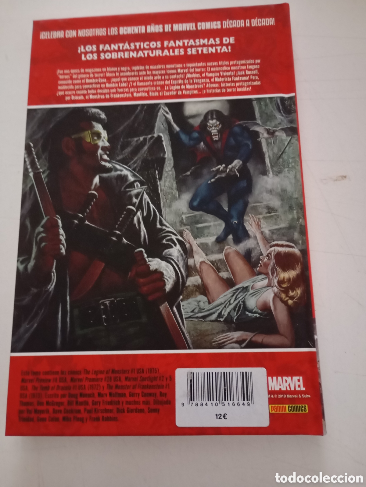 C&oacute;mics: D&Eacute;CADAS - MARVEL EN LOS A&Ntilde;OS 70 - LA LEGI&Oacute;N DE LOS MONSTRUOS - PANINI (MBE) - Foto 2