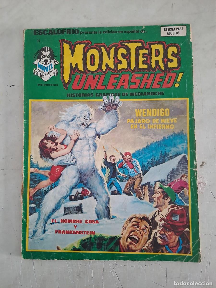 C&oacute;mics: Escalofri&oacute; 34, Monsters, V&eacute;rtice en buen estado - Foto 1