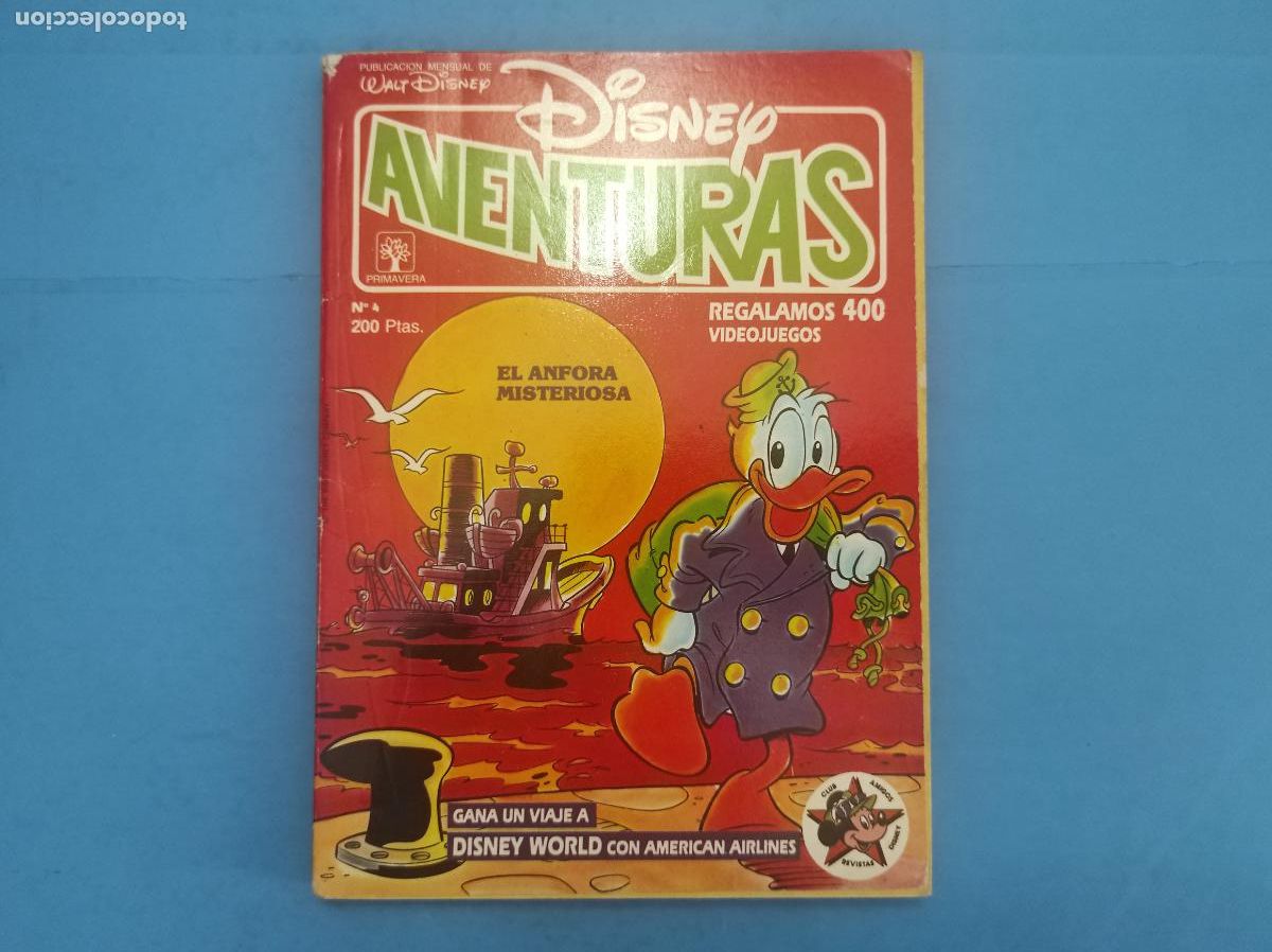 C&oacute;mics: COMIC DISNEY AVENTURAS N&ordm; 4 A&Ntilde;O 1989 EDITORIAL PRIMAVERA - Foto 1