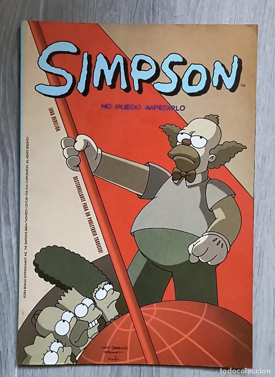 C&oacute;mics: COMIC LOS SIMPSON &rdquo;NO PUEDO IMPEDIRLO&rdquo; - BONGO ENTERTAINMENT - A&Ntilde;O 2004 - Foto 1