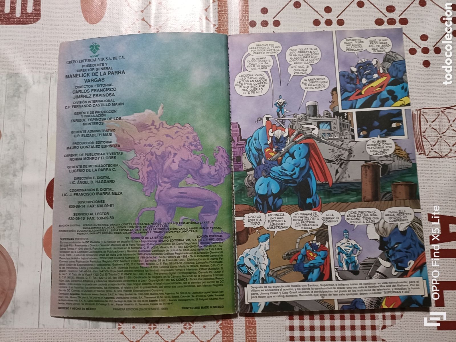 C&oacute;mics: C&oacute;mic Superman Secreto de la Baticueva -DC- 1&deg; Edici&oacute;n 1998 - Foto 2