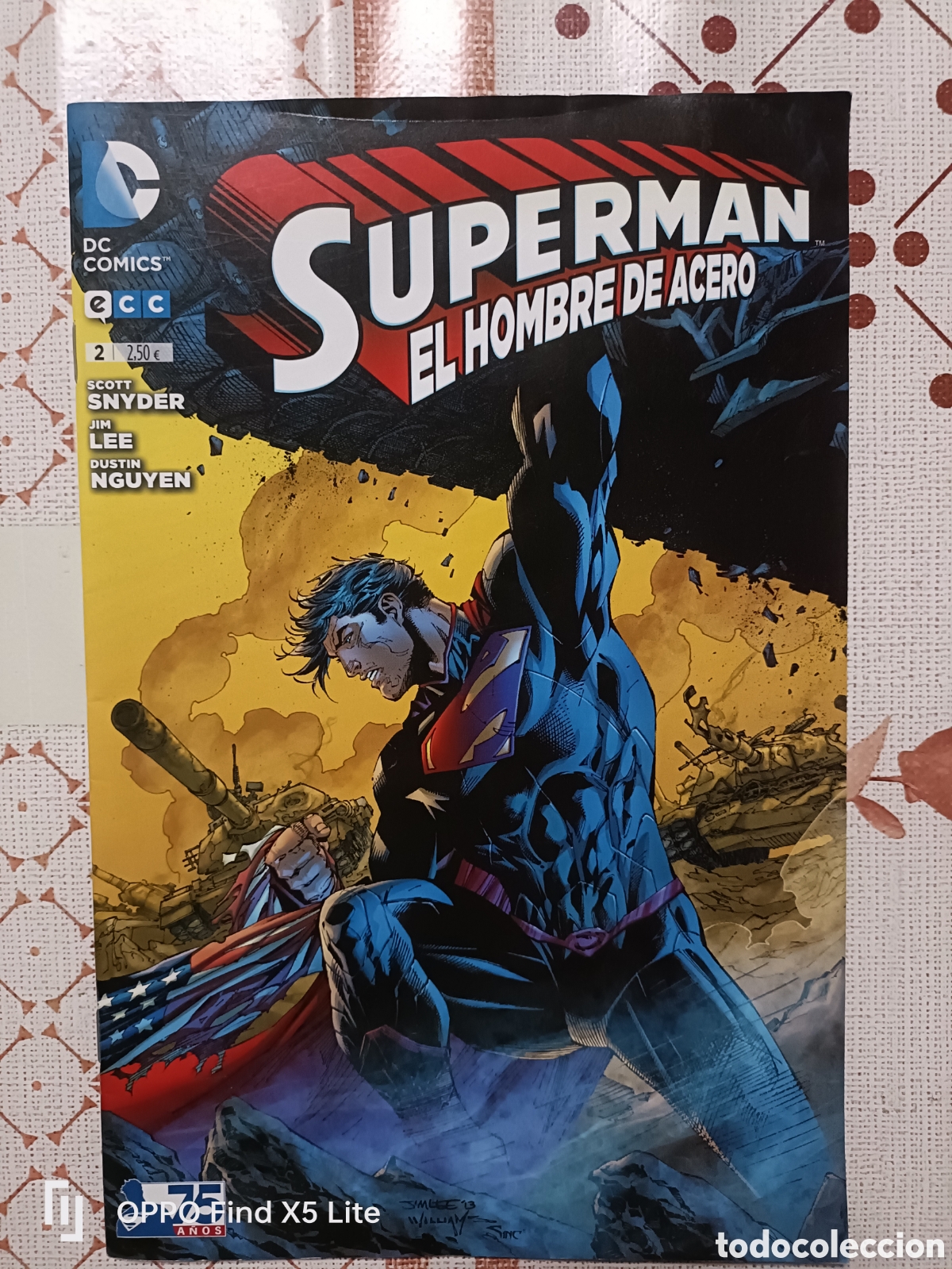 C&oacute;mics: C&oacute;mic Superman El Hombre de Acero n&deg; 2 -DC- 75 A&ntilde;os - Foto 1