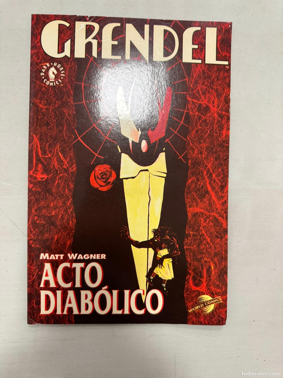C&oacute;mics: GRENDEL: ACTO DIAB&Oacute;LICO - MATT WAGNER - WORLD COMICS - Foto 1