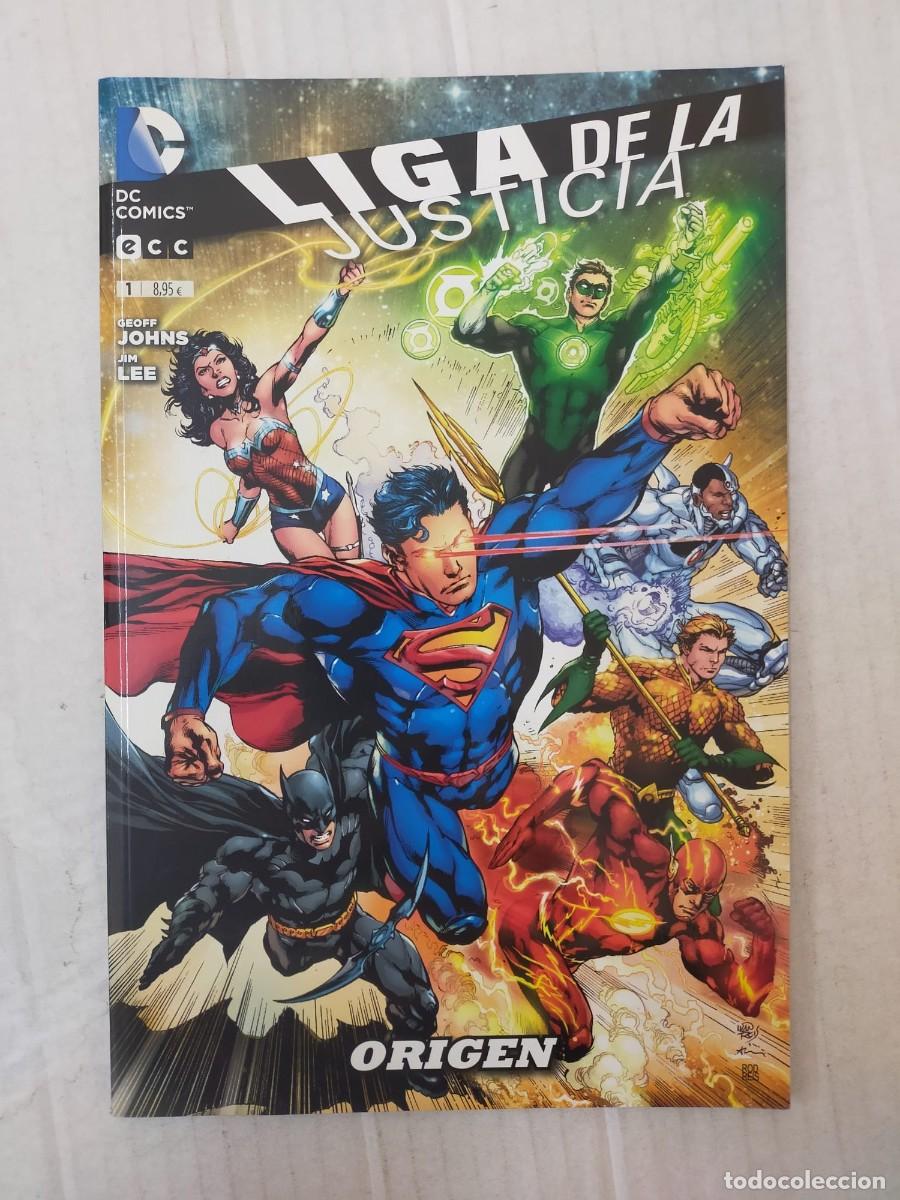 C&oacute;mics: LIGA DE LA JUSTICIA n&ordm; 1. ORIGEN, de Geoff Johns y Jim Lee. ECC - Foto 1