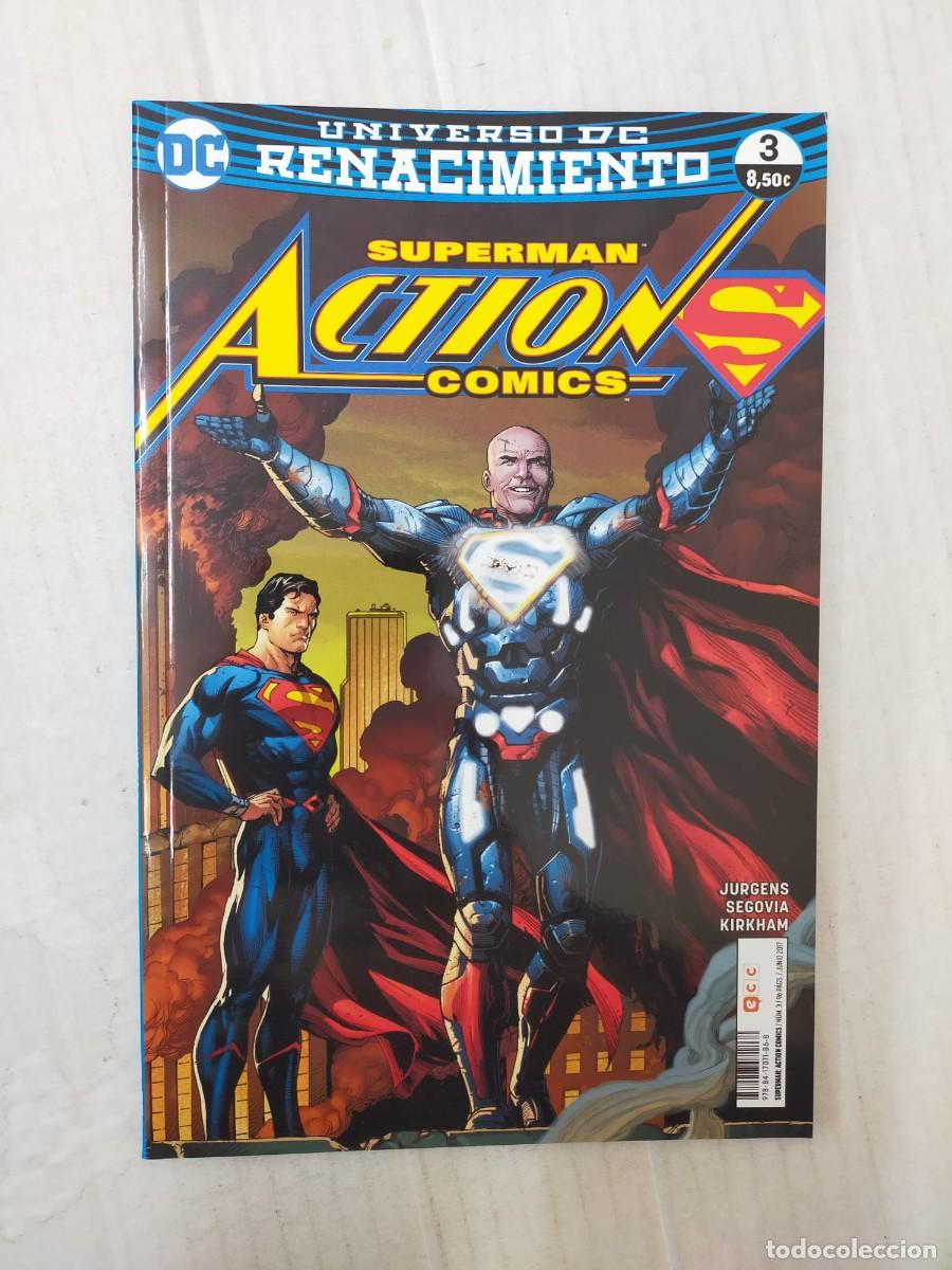 C&oacute;mics: SUPERMAN ACTION COMICS n&ordm; 3. Jurgens, Segovia, Kirkham. ECC - Foto 1