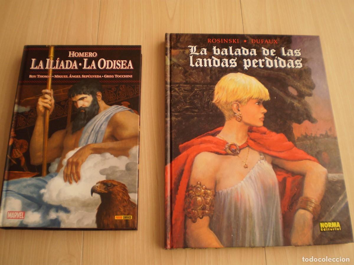 C&oacute;mics: Lote Integrales, La Balada de las landas perdidas de J. Dufux y La Iliada/La Odisea de Roy Thomas - Foto 1