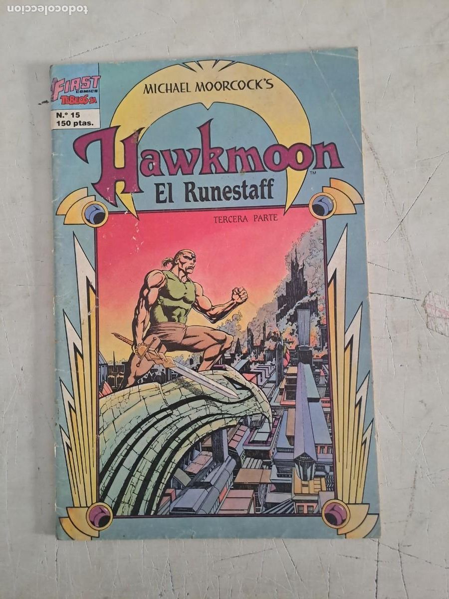 C&oacute;mics: Hawkmoon 15, First comics en buen estado - Foto 1