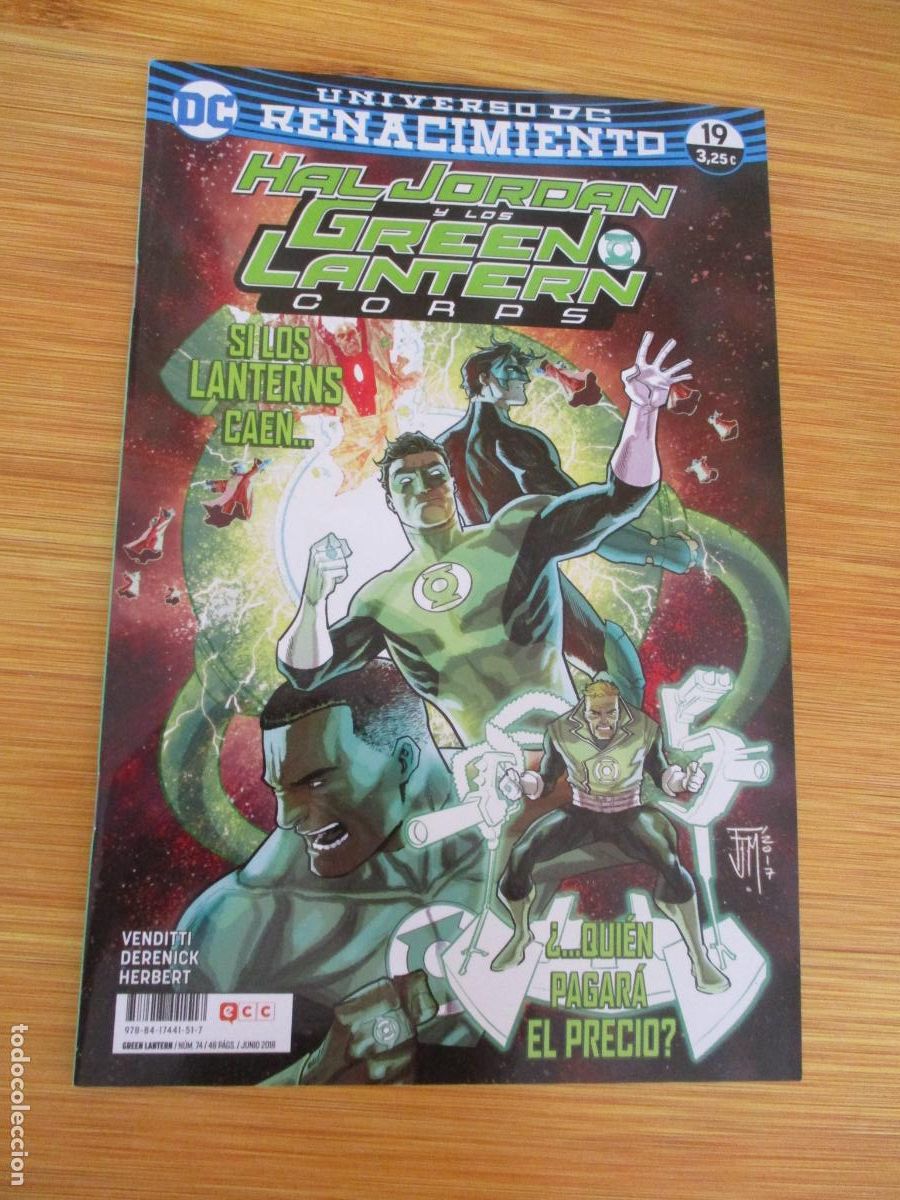 C&oacute;mics: DC, UNIVERSO RENACIMIENTO, N&ordm;, 19, HAL JORDAN Y LOS GEEN LANTERN- eCC - Foto 1