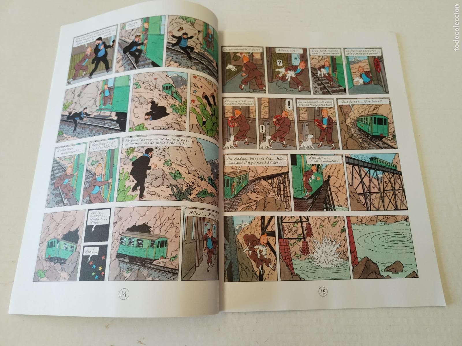 C&oacute;mics: tintin - le temple de soleil - herg&eacute;- en franc&eacute;s - c165 - Foto 2