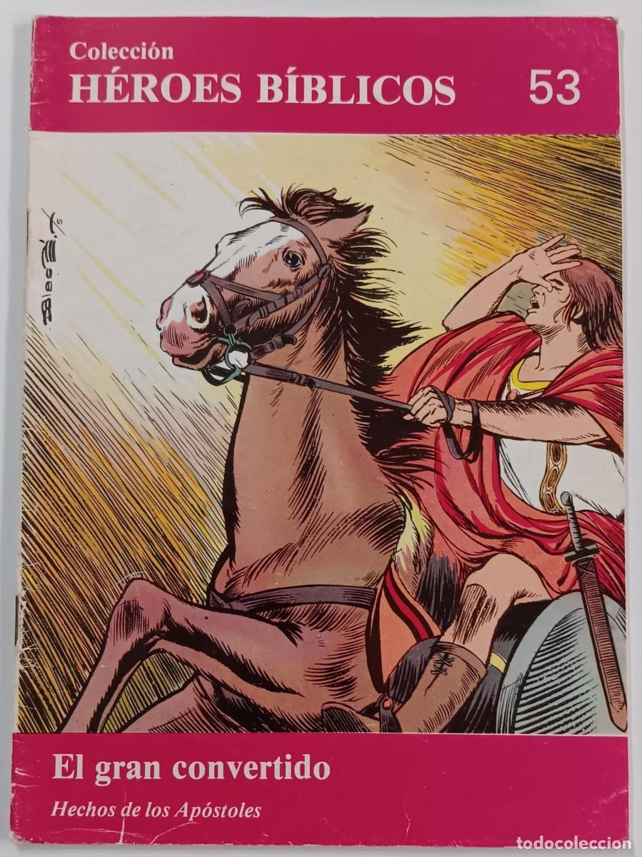C&oacute;mics: COMIC SERIE HEROES BIBLICOS NUMERO 53 EL GRAN CONVERTIDO EDICIONES BOSCO 1981 - Foto 1