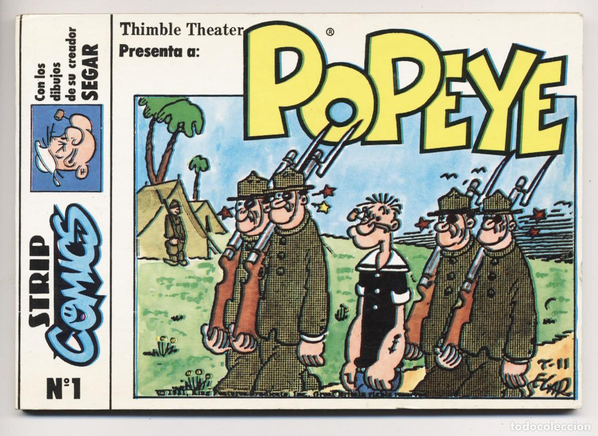 C&oacute;mics: LIBRO DE HISTORIETA STRIP COMICS POPEYE N&ordm; 1 EDICIONES ESEUVE 1990 - Foto 1