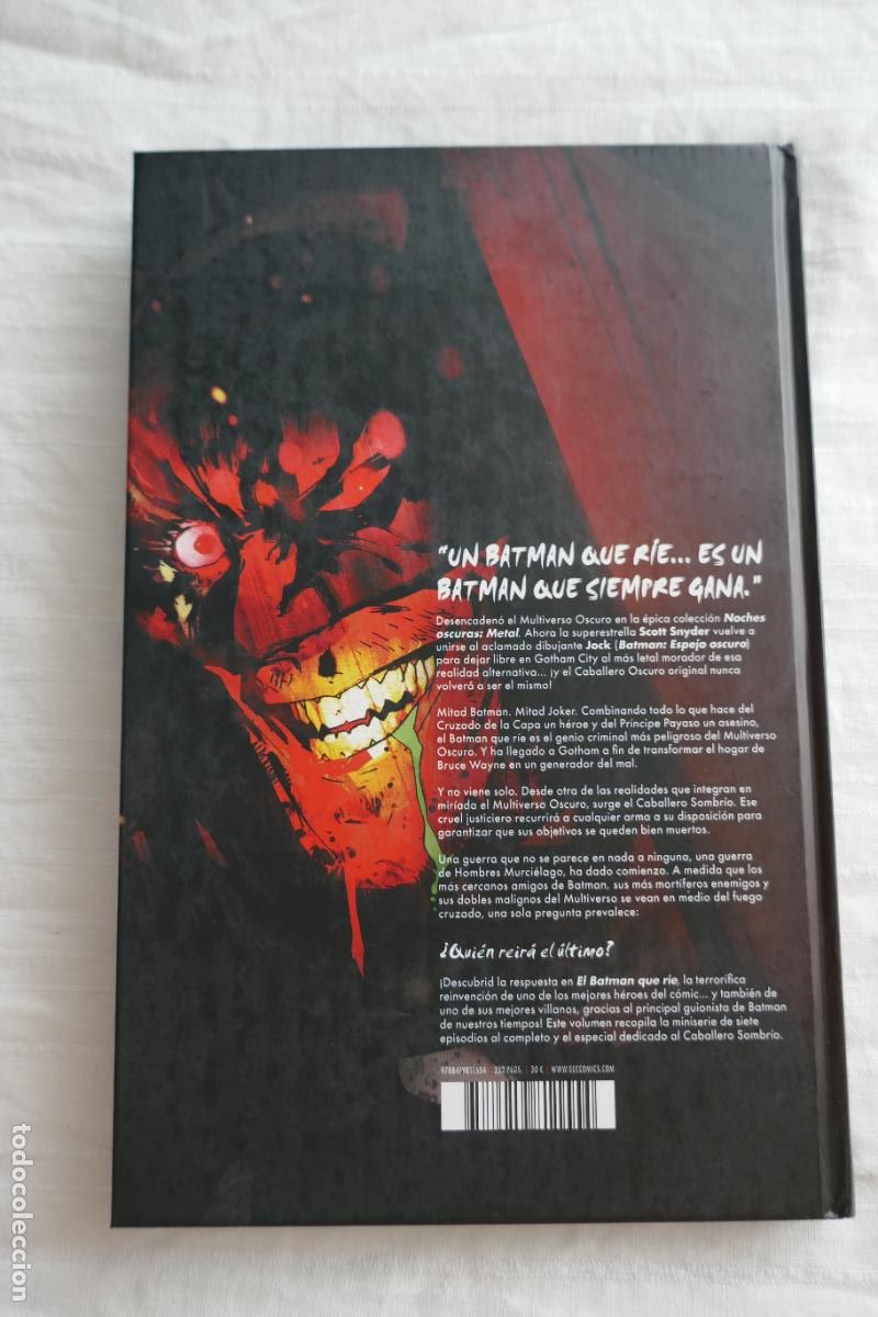 C&oacute;mics: El Batman que R&iacute;e, DC ECC - SCOTT SNYDER JOCK - TAPA DURA - Foto 20