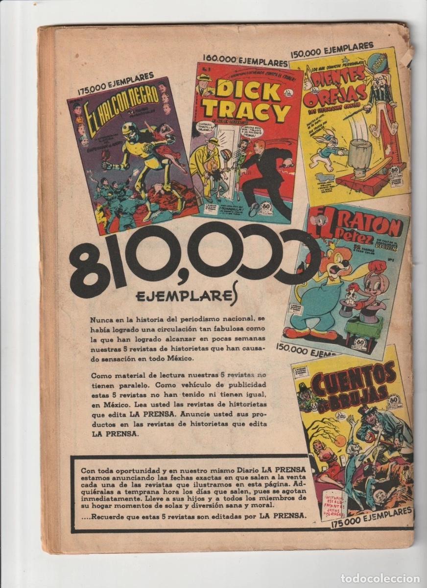 C&oacute;mics: El Halcon Negro #4 La Prensa Mexico 1951 - Foto 2