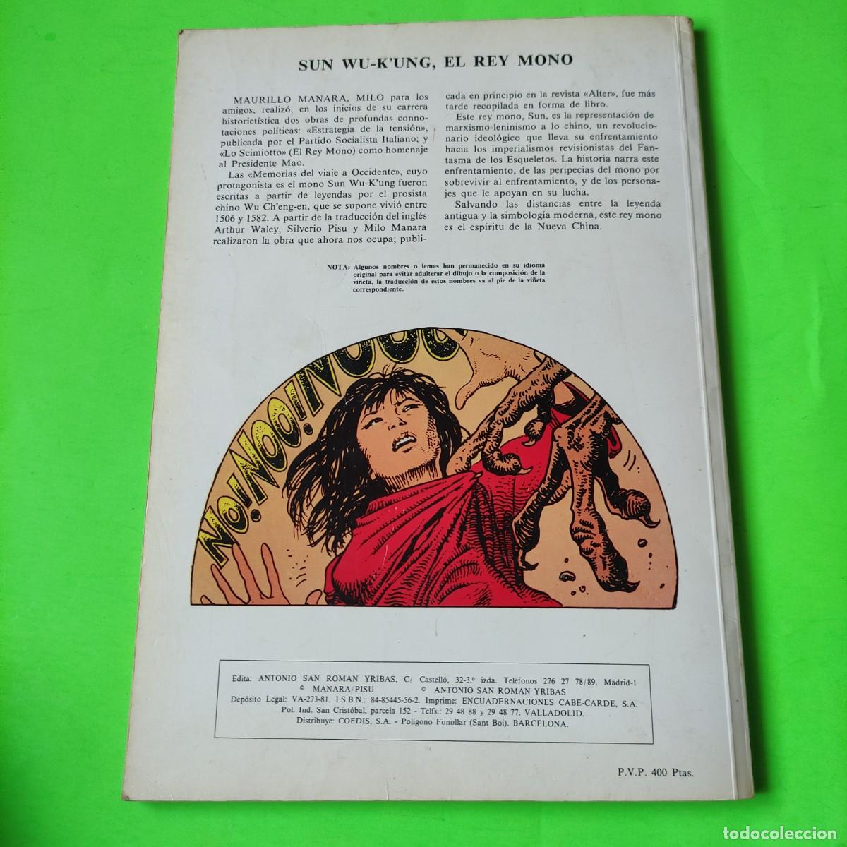 C&oacute;mics: El Rey Mono** Milo Manara. Colecci&oacute;n Tumi. COMIC Extra 5. 1981** JU - Foto 9