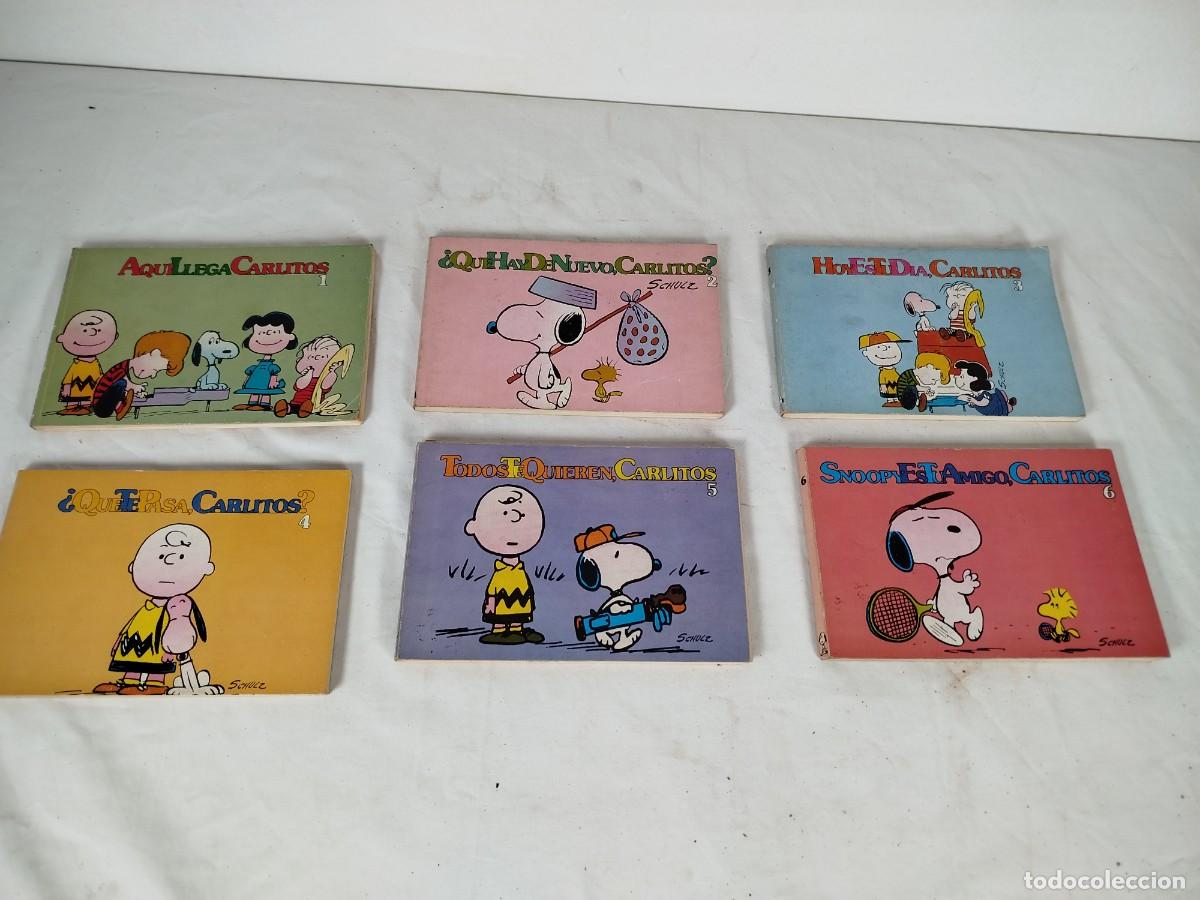 C&oacute;mics: Lote 6 n&uacute;meros de Carlitos y Snoopy - Foto 1