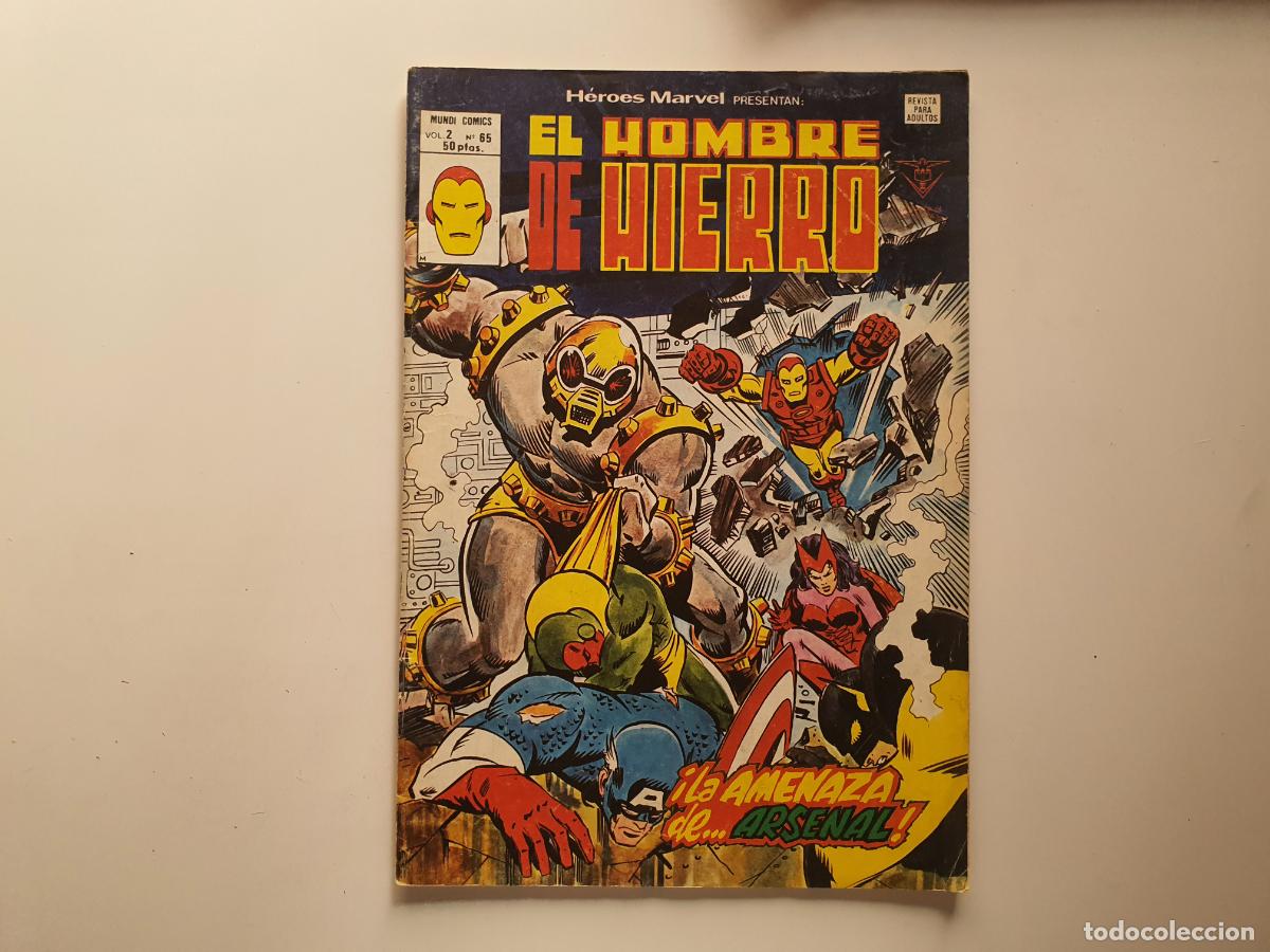 C&oacute;mics: COMIC MARVEL COMICS MUNDI - HEROES - EL HOMBRE DE HIERRO - N&ordm; 65 - Foto 1