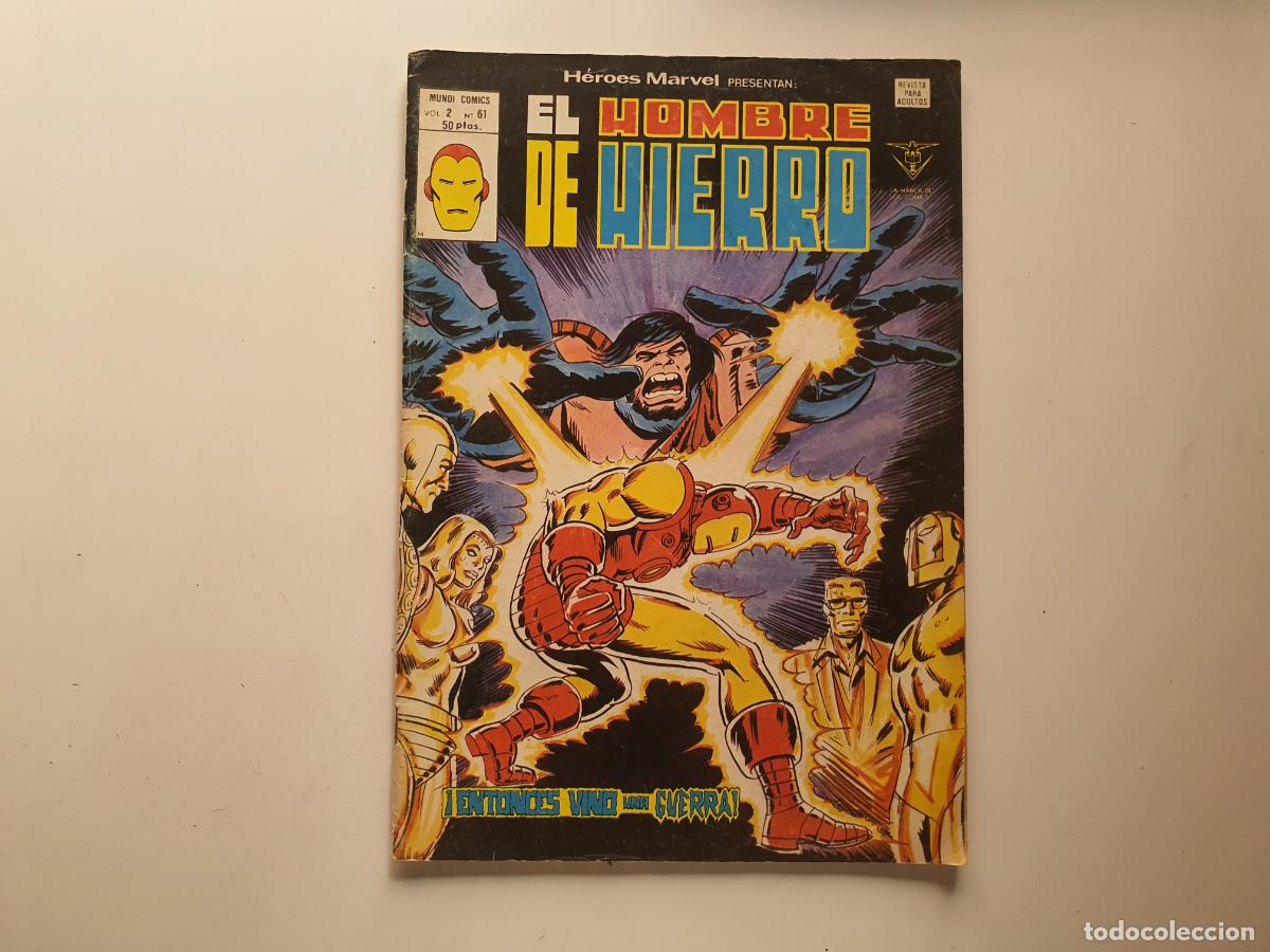 C&oacute;mics: COMIC MARVEL COMICS MUNDI - HEROES - EL HOMBRE DE HIERRO - N&ordm; 61 - Foto 1