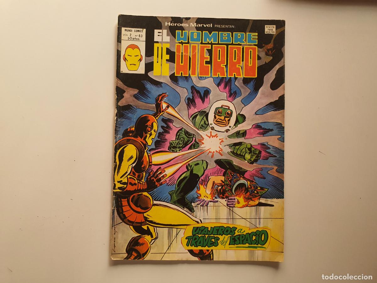 C&oacute;mics: COMIC MARVEL COMICS MUNDI - HEROES - EL HOMBRE DE HIERRO - N&ordm; 63 - Foto 1