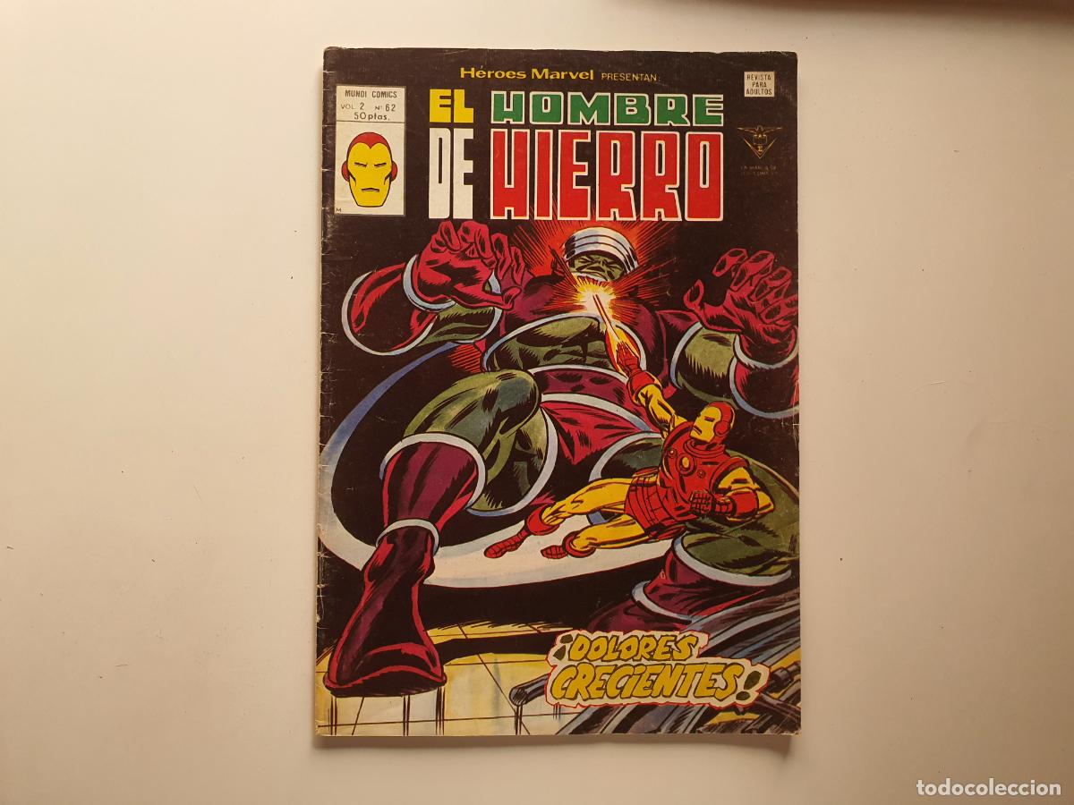 C&oacute;mics: COMIC MARVEL COMICS MUNDI - HEROES - EL HOMBRE DE HIERRO - N&ordm; 62 - Foto 1
