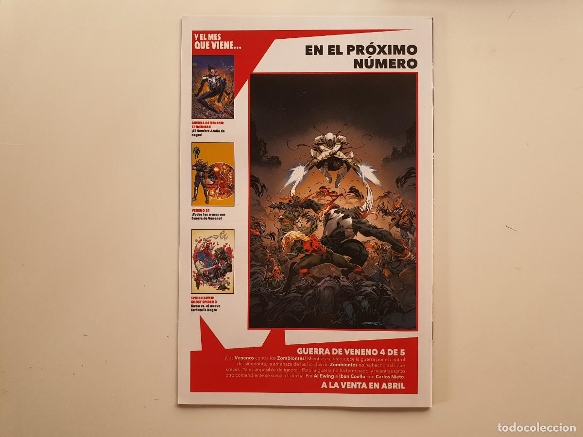 C&oacute;mics: COMIC MARVEL COMICS PANINI - GUERRA DE VENENO - N&ordm; 3 VENOM SPIDERMAN - Foto 2