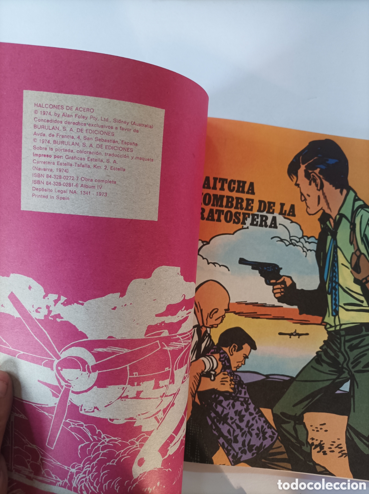 C&oacute;mics: HALCONES DE ACERO. KADAITCHA. BURULAN. 1974. - Foto 3