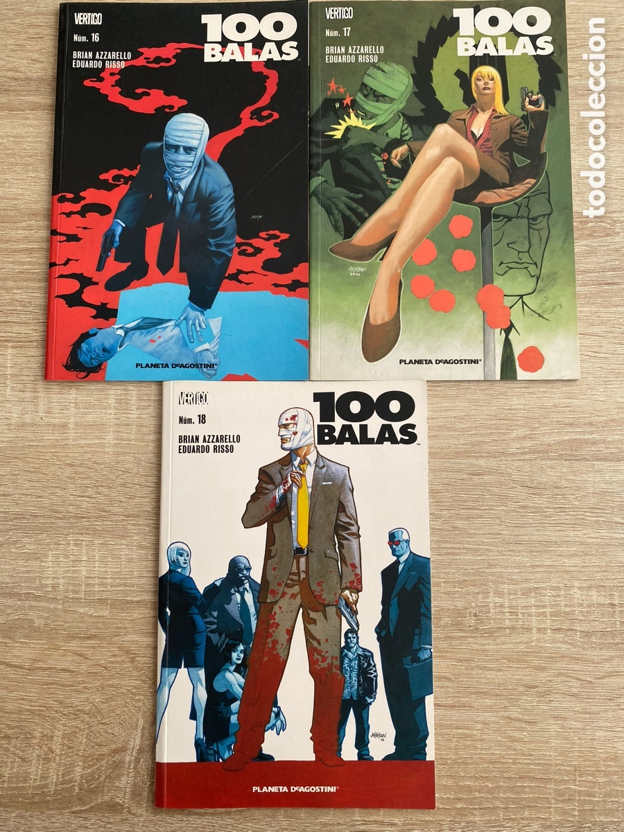 C&oacute;mics: 100 Balas &ndash; N&uacute;meros 16&ndash;18 Planeta (Vertigo) Lote 3 c&oacute;mics - Foto 2