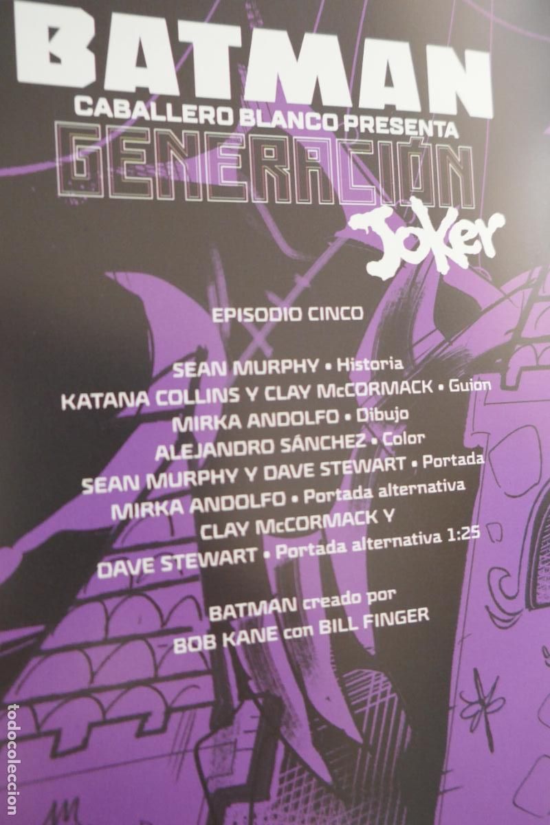C&oacute;mics: BATMAN CABALLERO BLANCO PRESENTA : GENERACI&Oacute;N JOKER N.5 EPISODIO CINCO ECC DC - Foto 4