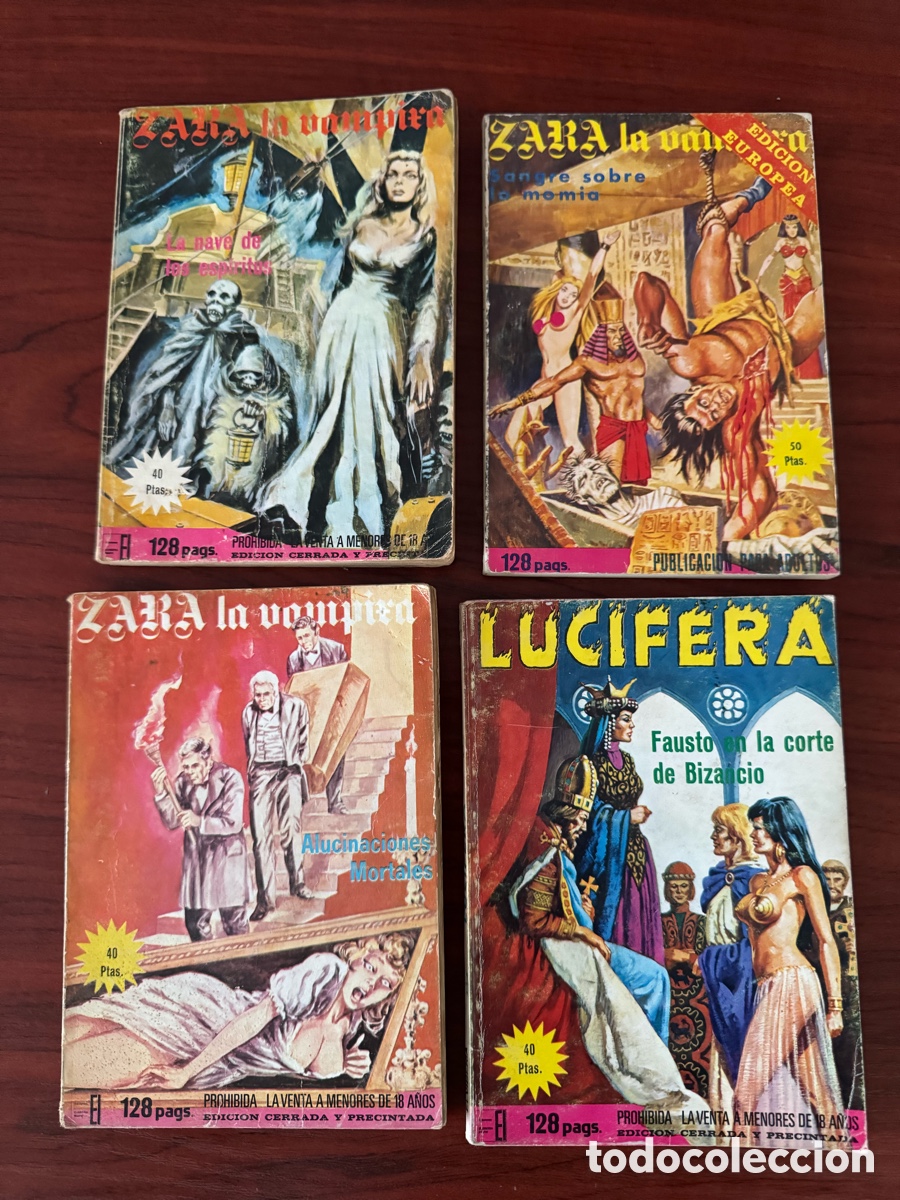 C&oacute;mics: Lote 4 x novela tebeo c&oacute;mic zara la vampiresa y lucifera - Foto 1