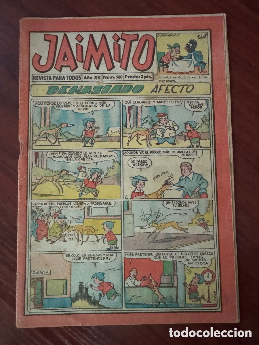 C&oacute;mics: C&ograve;mic tebeo jaimito 580 demasiado afecto - Foto 1