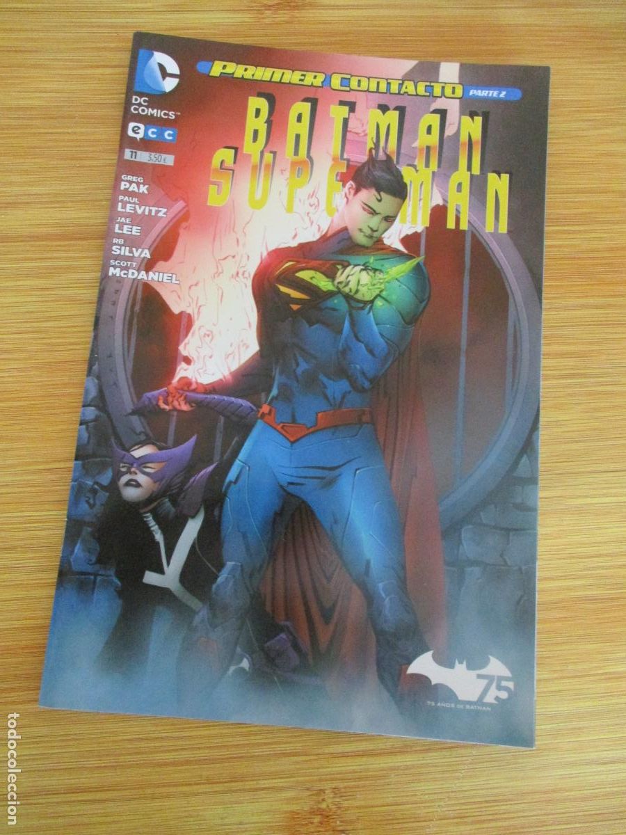 C&oacute;mics: DC, COMICS- BATMAN SUPERMAN . N&ordm;. 11- PRIMER CONTACTO, PARTE 2- eCC. - Foto 1