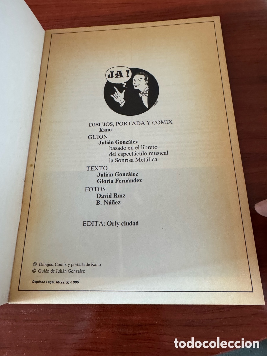 C&oacute;mics: C&ograve;mic La sonrisa met&aacute;lica el espect&aacute;culo kano 1986 orly ciudad - Foto 2