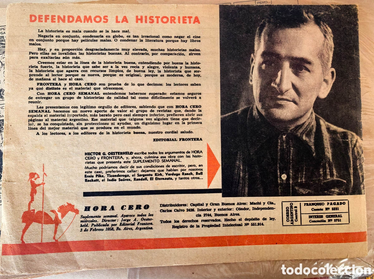 C&oacute;mics: Hora Cero Semanal 1 Eternauta 1957 - Foto 3