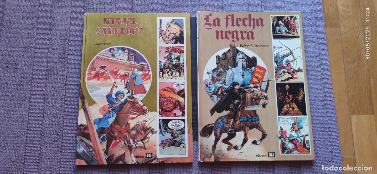 C&oacute;mics: AFHA LOTE DE 2 FLECHA NEGRA Y MIGUEL STROGOFF. ESTADO NORMAL. - Foto 1